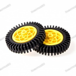 Servo Wheel with Thick Rubber Tire Robotics Bangladesh