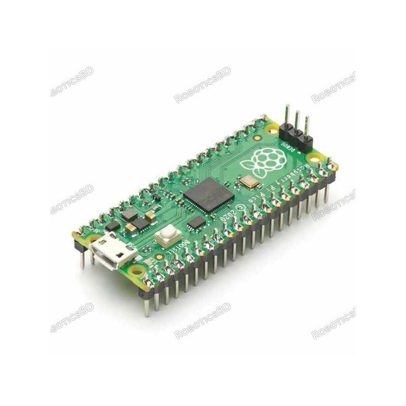 Raspberry Pi Pico With Pre-soldered Headers - RP2040 Microcontroller Board For DIY Projects