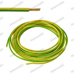 1 Meter Electrical Flexible Cable/ Wire - Green and Yellow Robotics Bangladesh