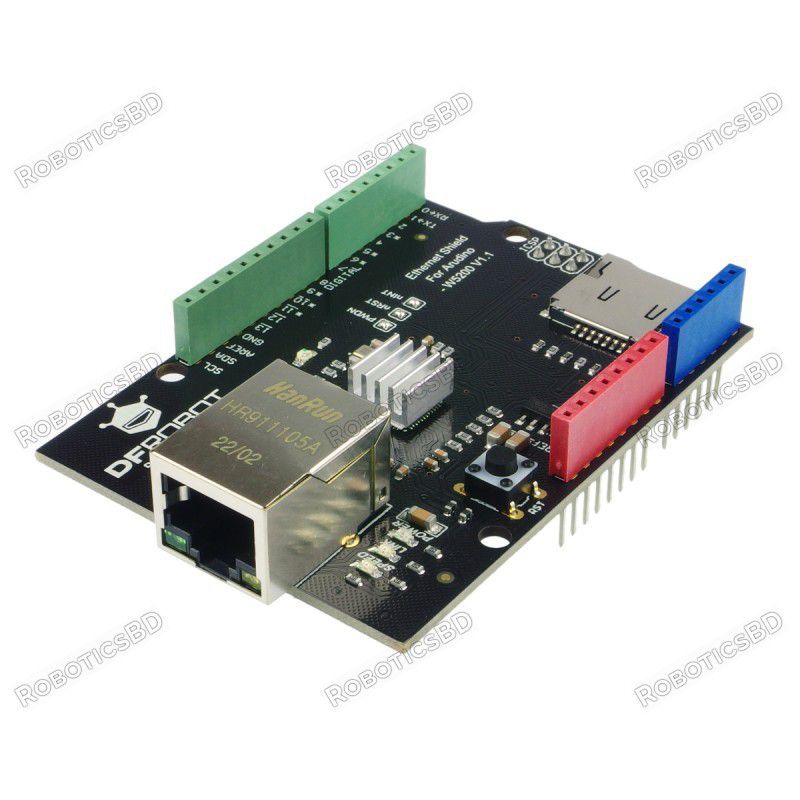 Ethernet Shield for Arduino W5200 Robotics Bangladesh
