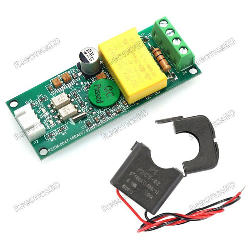 PZEM-004T AC Multi-function Electric Energy Metering Power Monitor with Open CT Robotics Bangladesh